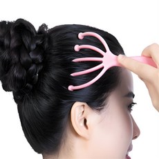 빗모양 머리괄사 두피 마사지기 모발 헤드 헤어 지압기, 1개