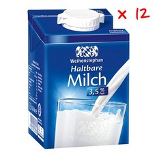 바이엔슈테판 UHT 밀크 팻, 12개, 500ml
