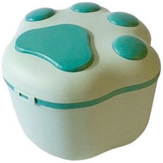 貓爪儲糧桶 貓爪飼料桶 附喵爪勺 寵物儲糧桶 密封 大容量 6-8公斤, 綠色