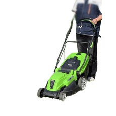 하이굿럭 예초기 제초 전기 충전식 충전 무선, 2100W 32cm 이중날 절단기 연장 코드, 1개, 기본 색상