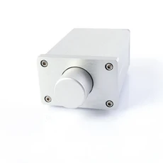 HiFi 패시브 프리 볼륨 컨트롤러 CMC RCA ALPS 포텐쇼미터 매치 파워 액티브 스피커, 04 ALPS16 Silver