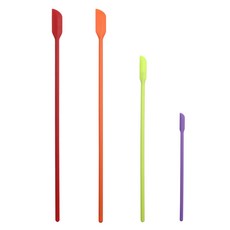 迷你小尖刮刀果醬刮勺 4件套料理抹刀烘焙工具, 1個, 4件套彩色
