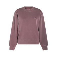 칼하트윕 로고 패치 크루넥 스웨트셔츠