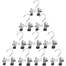 유예란 10개세트 공간 절약 부츠 걸이용 양말 가방 이중 조절 클립 정리함