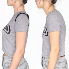 하나스마트 굽은어깨 교정밴드 말린어깨 어깨고정밴드, 블랙(L)