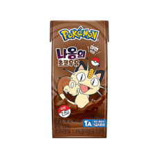 포켓몬 나옹의 초코우유, 190ml, 3개