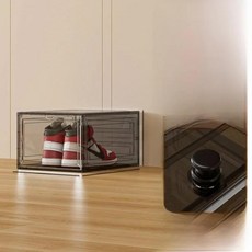 결혼 신발 상자 수공예 게임 도장 짚기 수납 선물 친구 배치, 1개, 3. 블랙 문짝 오프닝 (27*34*19cm)