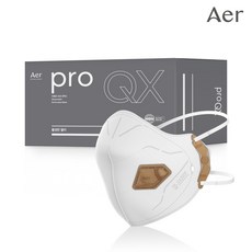 아에르 Pro QX200F (프로 큐엑스) 1급 방진마스크 냄새제거용 활성탄 첨가/산업용 공사현장 분진마스크 용접용 100% 국산, 10개입, 화이트
