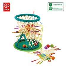 【德國Hape】竹簍益智遊戲 益智玩具 桌遊 全家一起, 1個, Multicolor