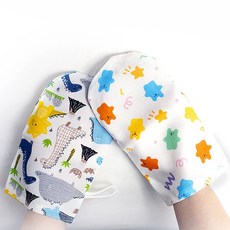 허그붕붕 아기 인견때수건 2P 저자극 목욕타올, 젤리곰+공룡월드, 2개