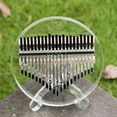 투명 칼림바 17음계 손가락피아노 장난감 어쿠스틱, K. 크리스탈 라운드 21톤, 1개