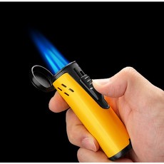 崇德店 經典噴火槍焊槍打火機 防風噴槍 戶外烘焙充氣體 直沖噴搶火機, 1個, CLB-22AE2黃色, CLB-22AE2黃色