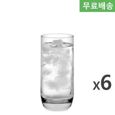 6p BOX 오션글라스 탑드링크 롱드링크 375ml B00313 하이볼잔 칵테일롱글라스, 6개, 투명