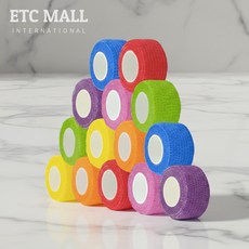 이티씨몰 자가점착 밴드 2.5cm 압박붕대 레인보우 2세트