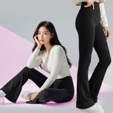 데이로리 겨울 하이웨스트 밴딩 부츠컷 기모 레깅스