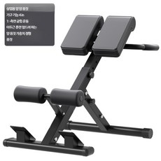 로만체어 다기능 복근운동기구 조절식 홈트 실내운동 전문 헬스장비, 표준 모델 - 접이식