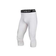 男士運動七分緊身褲 高彈力速乾打底褲 健身訓練壓縮褲