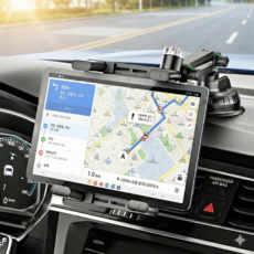 리빙대장 차량용 대시보드 태블릿 거치대, 블랙, 1개