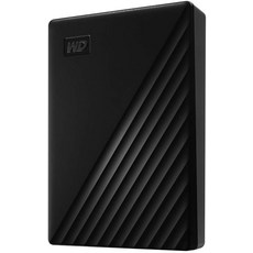 WD 4TB 내 여권 휴대용 외장 하드 드라이브 블랙 랜섬웨어에 대한 방어 기능과 비밀번호 보호 기능이 있는 백업 소프트웨어 USB 3.1USB 3.0 호환 -