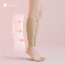 너스키니 키니핏 간호사 승무원 임산부 고탄력 종아리 병원 압박밴드 압박 스타킹, 베이지(L), 1세트, 종아리/무릎형