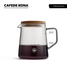핸드드립 커피서버 고붕규산 내열유리 가정용 드립포트 카페용품, 1개, 수묵화 600ML 뚜껑 포함