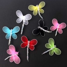 스타킹 잠자리 35mm 흰색 오브제 입체나비데코 got+278Fs