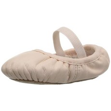 Bloch 여아용 부드러운 가죽 갑피 유연성 풀 스웨이드 밑창 미리 박음질된 고무줄