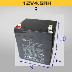 FM-4.5 6V4.5Ah20hR 전동차 전기자동차 화룽 6V4AH 배터리, 1개, 12V 4.5AH