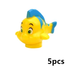 MOC 시티 동물 시리즈 정장 귀여운 갈매기 펭귄 오리 치킨 고양이 돼지 토끼 빌딩 블록 교육 완구 어린이, 70 밝은 라이트 오렌지