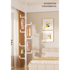 폴행거 스탠드형 빨래 건조대 일자식 옷걸이 WB1137, 그린
