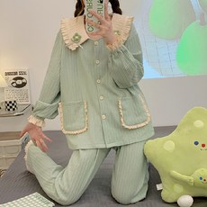 춘추여름산후복6535자가드면임산후수유파자마