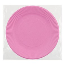 유니아트 칼라 종이접시 10p, 분홍, 5개