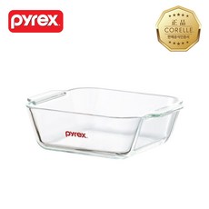 파이렉스 오리지널 정사각형 디쉬 580ml, 1개