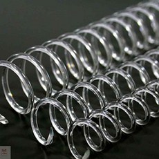 제본용 코일링 코일링제본기 투명색, 12mm2Kg 약21개