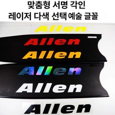 리더스핀 오리발 스티커 필름 보호 롱핀 디자인 다양한, 커스텀 텍스트