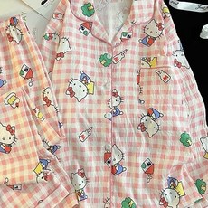 아동잠옷 여아 키티잠옷 아동 키티 잠옷 긴팔 파자마파티 여아긴팔잠옷 아동긴팔