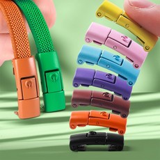 [민메이커] 심지8개 고무줄 신발끈 안풀리는 운동화끈 클립 매듭없는 버클 등산화 고정 슈레이스 정리 버튼