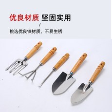 不鏽鋼多功能園藝工具套裝 盆栽種植園林工具 附澆水壺、修枝剪、種植鏟、鬆土鏟, 1個, BXG5件套,碳鋼