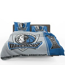 NBA 댈라스 매버릭스 이불 배게 커버 세트 (싱글 더블) Dallas Mavericks Duvet Cover Set, 포함
