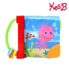 치발기대용 바삭바삭소리 바다헝겊책 아기헝겊책