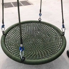 원형 해먹 그네 스윙 침대 대형 직경 의자 캠핑 정원, 1개, 60cm 주황색