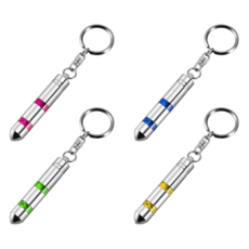 미라클매직 3세대 정전기 방지 키링 키홀더, 1세트, 레드, 블루, 그린, 옐로우