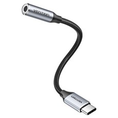 벤션 하이파이 DAC C타입 to 4극 3.5mm AUX 케이블 젠더, 1개, BIDHA