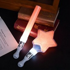 별빛 형광봉 무대 생일 응원봉 발광 스틱 무용 공연, 1개, N065 스타 롱 네온 스틱 오렌지