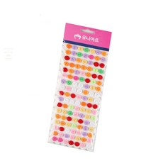 구니스토어 비즈스티커 3번 엄마표미술 큐빅스티커 문구소품