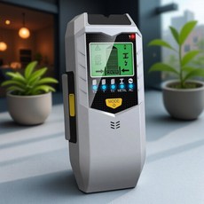 IN 다기능 하중 도구 벽체 탐지기 와이어 금속 측정 콘크리트 철근 스캐너, 1개, Silver