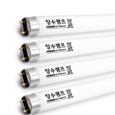 장수램프 직관형광등 FL 32W 주광색 형광등 4개입(1세트), 4개