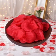 에쎄치 파티 데코 조화꽃잎 1000장, 1개, 레드