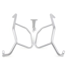 한솜 ADV125 윈드 쉴드 스크린 바람막이 롱 (한솜바이크 Kwin125), 도장된 상부 가드레일 실버 세트