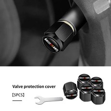 자동차 타이어 밸브 캡 도난 방지 알루미늄 휠 스템 랜서 미라지 아트라지 익스팬더 아웃랜더, 7. black-5PCS, 1개